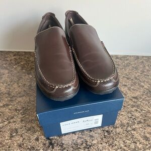 Cole Haan Loafers Men's Tucker Venetian Dress French Roast Brown Leather 10 M